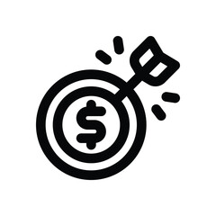 mission line icon. Clean and minimalist vector icon for websites, mobile apps, presentations, and logos. Fully scalable and customizable for any project.