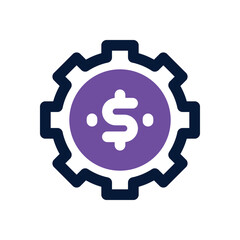 setting dual tone icon. Sleek and modern vector icon for websites, mobile apps, marketing materials, and corporate design. Fully scalable and ready to use.