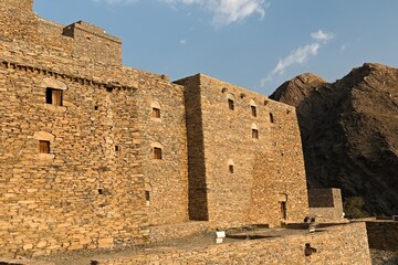 Thee Ain historical village was built in the 10th century from polished stones in the Al Baha...