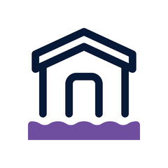 flood dual tone icon. Sleek and modern vector icon for websites, mobile apps, marketing materials, and corporate design. Fully scalable and ready to use.