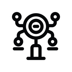 data line icon. Clean and minimalist vector icon for websites, mobile apps, presentations, and logos. Fully scalable and customizable for any project.