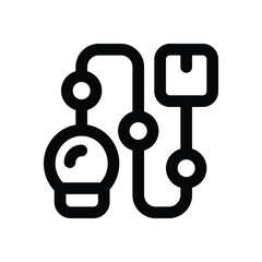 process line icon. Clean and minimalist vector icon for websites, mobile apps, presentations, and logos. Fully scalable and customizable for any project.