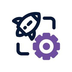 agile dual tone icon. Sleek and modern vector icon for websites, mobile apps, marketing materials, and corporate design. Fully scalable and ready to use.