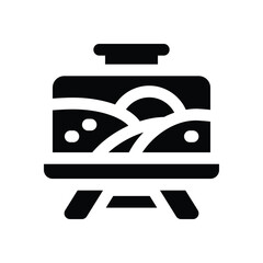 canvas glyph icon. Strong and solid vector icon for websites, mobile interfaces, presentations, and visual branding. High quality and easy to edit.