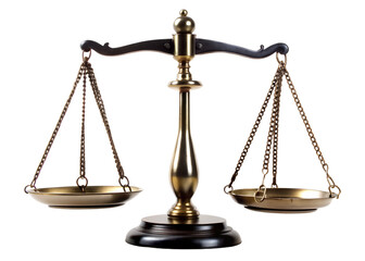 black scale of justice clipart image on transparent background