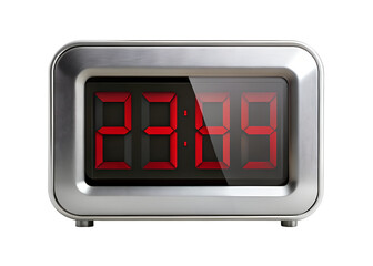 bold digital clock clipart image on transparent background