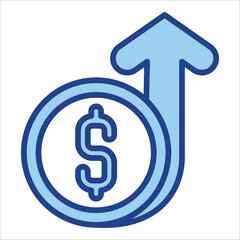 Profits Icon Single Vector Collection 