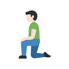 Kneeling Person (Dark Skin)
