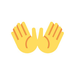 Fototapeta premium Open Hands (Yellow Skin) 