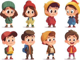 Funny cartoon character vector art