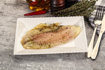 Baked tilapia fish with spices
