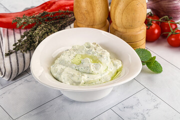 Greek feta dip with oil