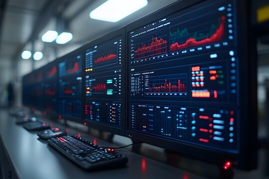 Data Analysis and Monitoring in a High-Tech Control Room for Financial Insights