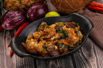 Prawn with vegetables and oyster sauce