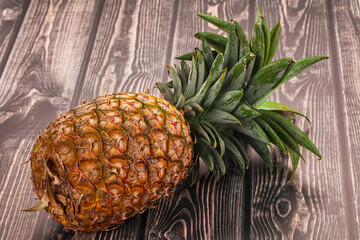 Ripe sweet juicy pineapple fruit