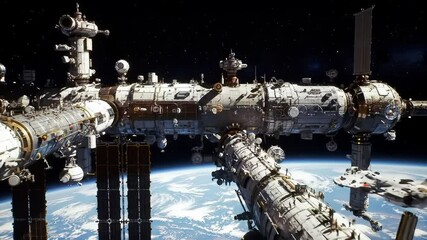 city orbiting Earth, serving as a hub for space tourism, research, and interplanetary travel