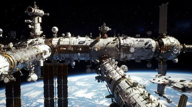 city orbiting Earth, serving as a hub for space tourism, research, and interplanetary travel
