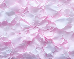 Fototapeta premium Abstract close-up of cherry blossom petals, soft-focus artistic composition, pastel tones