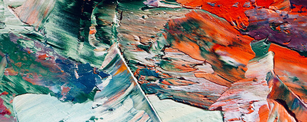 Abstract art background . Hand painting artwork on canvas .