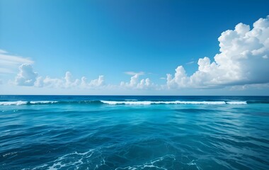 Obraz premium Serene Ocean View with Clear Blue Skies