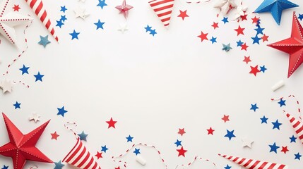 Obraz premium Labor Day Festive Background: An Enthusiastic Scene of Labor's Praise