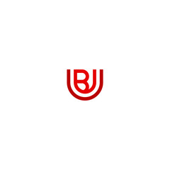 Initials Letter BU Logo