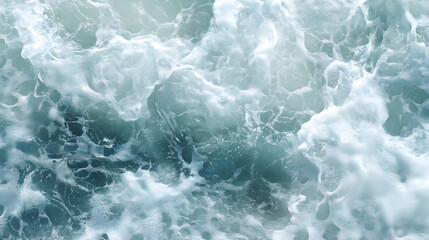 Fototapeta premium Ocean waves background with crystal-clear water reflections and soft sandy textures