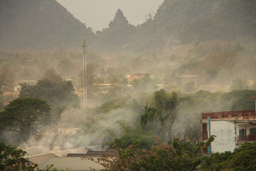 Burning Season in Vang Vieng, Laos