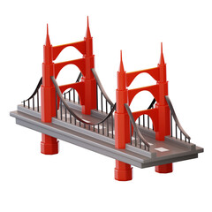 3D Illustration Bridge