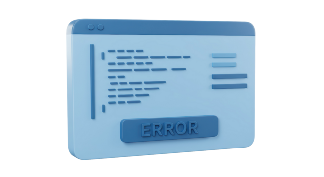 Isolated Error Window - Troubleshooting Technical Issues