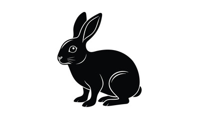 Fototapeta premium Rabbit Silhouette Illustration