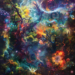 Ethereal Vista: Exploration of the Surreal Unseen World