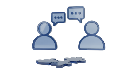 Isolated puzzle team cartoon