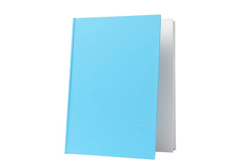 Simple Softcover Blue Notebook Isolated on White Background