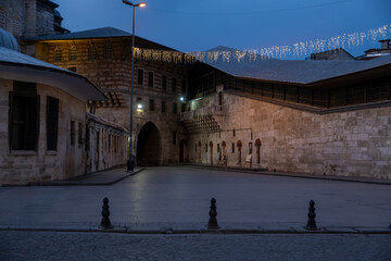 Majestic Ottoman Architecture of the New Mosque in Istanbul: Stunning Domes, Minaret, and Golden...