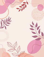 Hand drawn art background design. Template banner and cover.