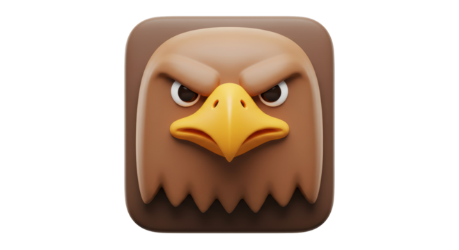 Isolated Eagle Icon Illustration