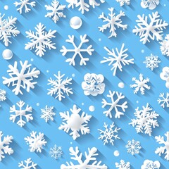 Winter Snowflakes Pattern