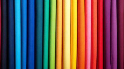 Multi colored fabric samples arranged in row