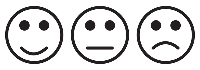 smile icon vector. smile emoticon icon. feedback. EPS 10.