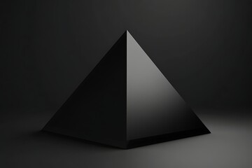 Fototapeta premium Dark Pyramid Shape Abstract Photography