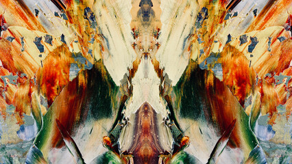 Abstract art background . Hand painting artwork on canvas .