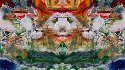 Abstract art background . Hand painting artwork on canvas .