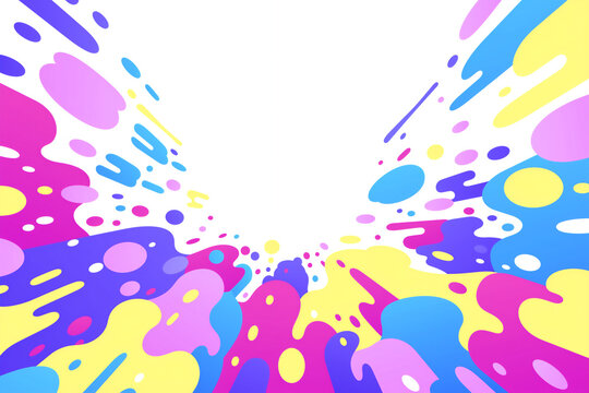 Fototapeta カラフルでポップな背景