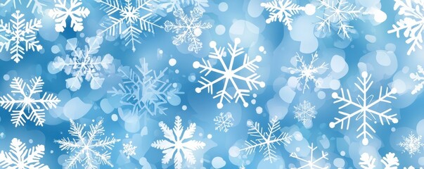 Winter Snowflakes Background