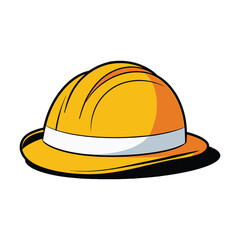 construction helmet isolated on white