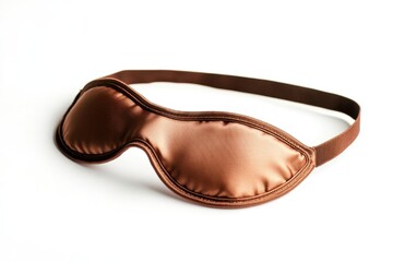 Brown satin eye mask for sleep