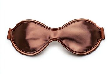 Brown eye mask, soft satin material