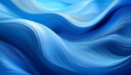 Fototapeta premium captivating blue waves background with smooth gradients and flow
