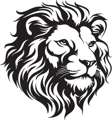 Obraz premium closeup head lion looking. vector